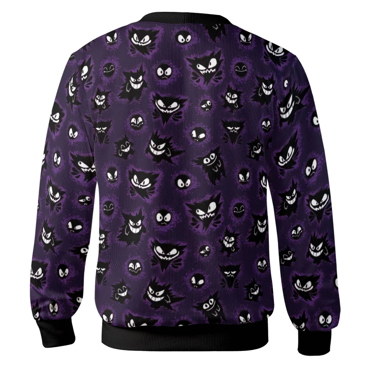 Gastly Haunter and Gengar Pokemon Pattern Cardigan