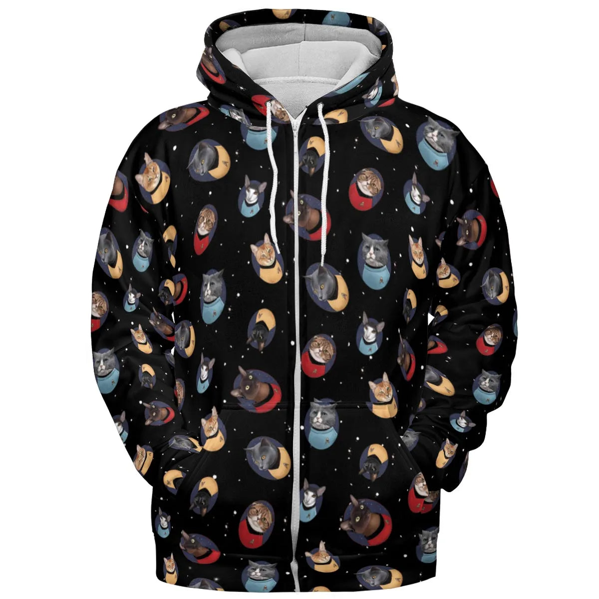 Live Long and Paws-purr Star Trek All-over Print Hoodie