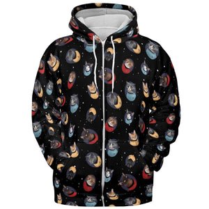 Live Long and Paws-purr Star Trek All-over Print Hoodie