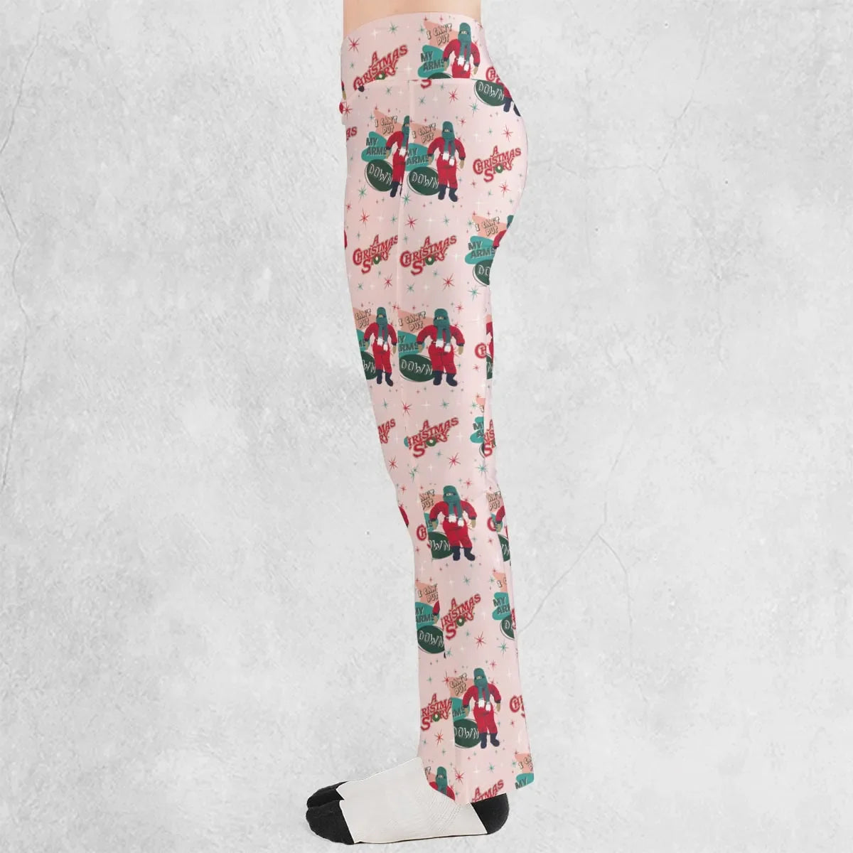 I Can't Put My Arms Down A Christmas Story Flare Leggings