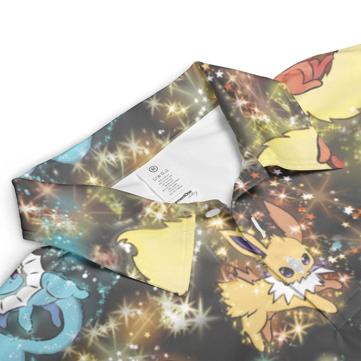 Eevee Evolution in the Galaxy AOP Men/Women Polo Shirt