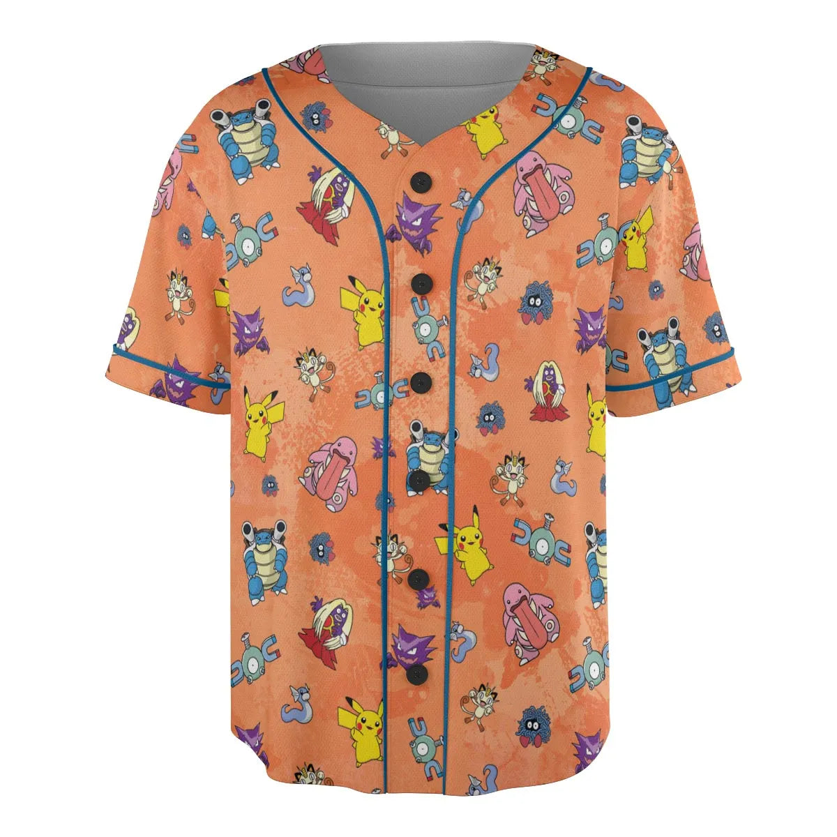 Pokemon Character Scatter Unisex Baseball Jersey