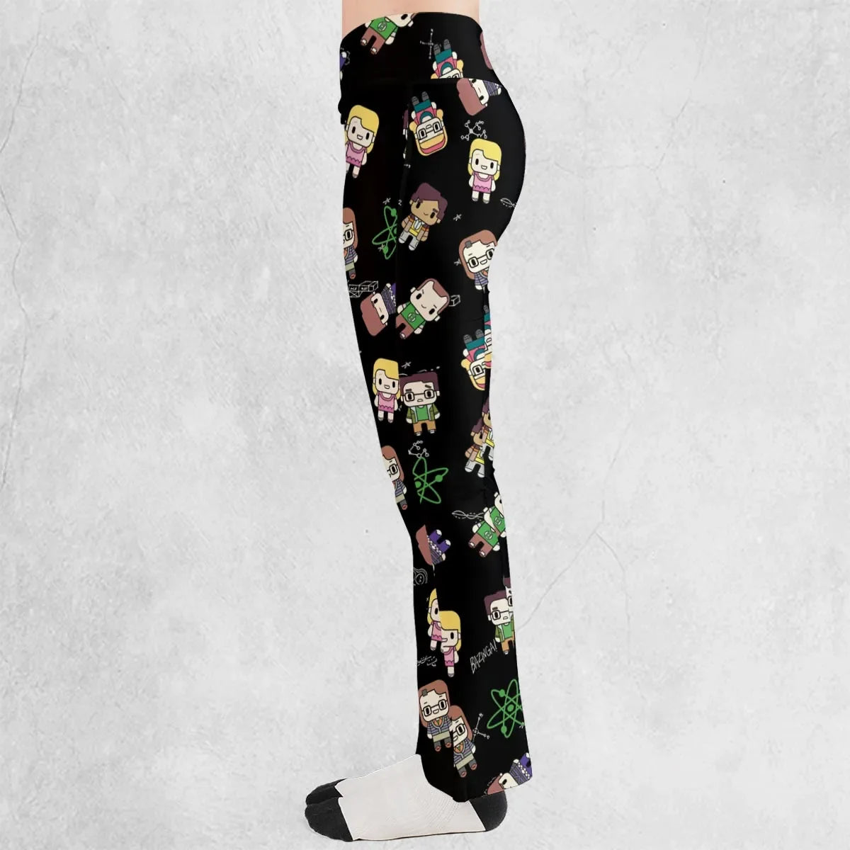 Geeky Bazinga The Big Bang Theory Flare Leggings