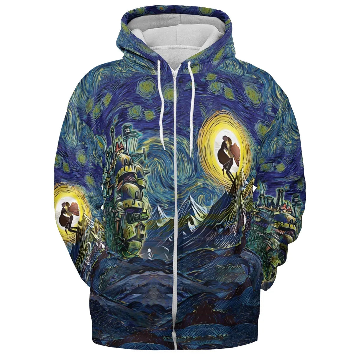 Howl’s Moving Castle Starry Night All-over Print Hoodie