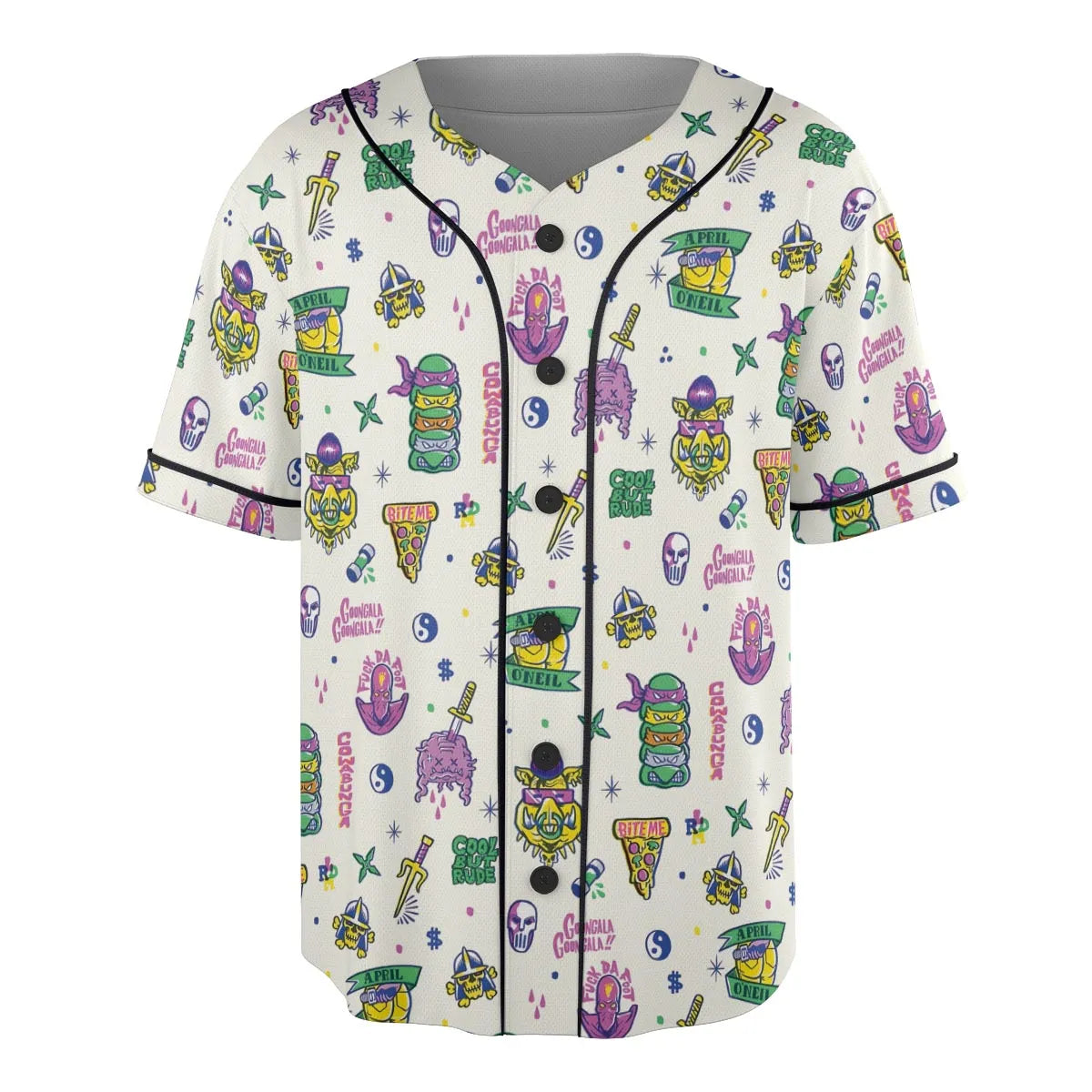 Shell Shock Teenage Mutant Ninja Turtles Unisex Baseball Jersey