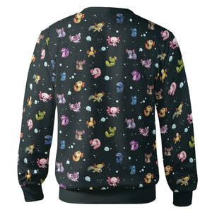 Axolotls Of The World Pattern Cardigan