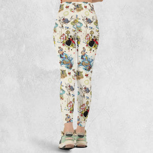 Alice In Wonderland Pattern Legging