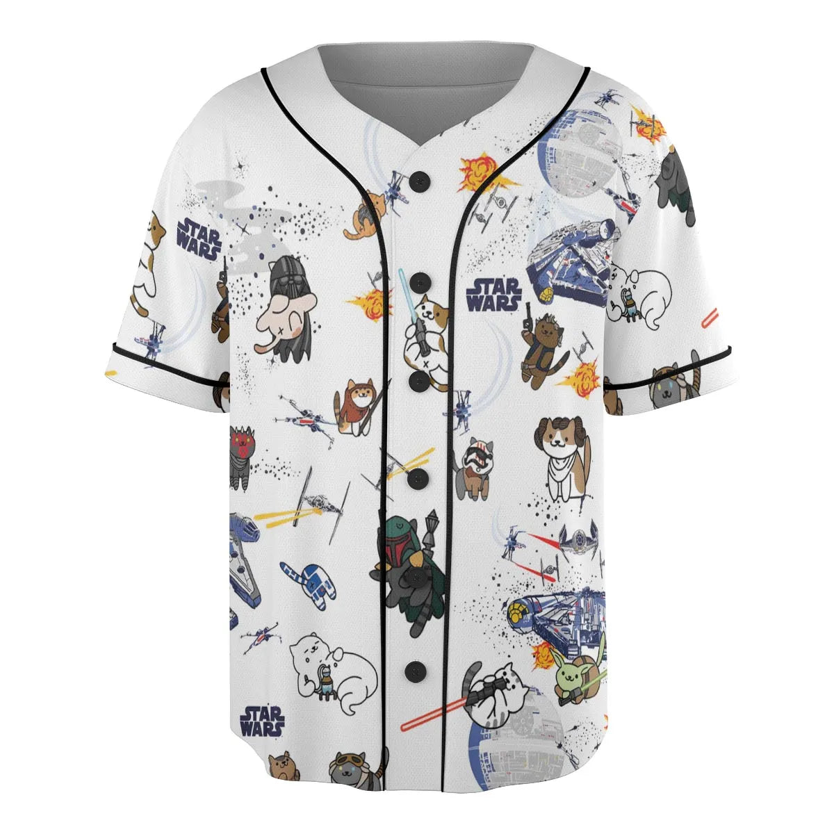 Star Wars Cats Unisex Baseball Jersey