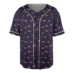 Gastly Haunter and Gengar Pokemon Pattern Unisex Baseball Jersey