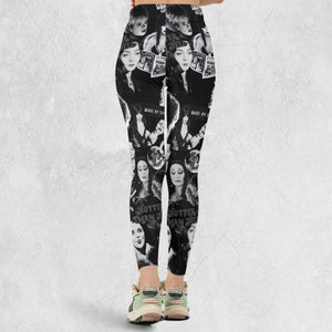 Horror Ladies Slay Collage Classic Horror Movies Legging