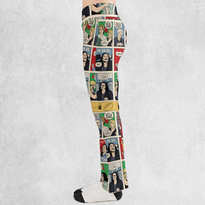 The Room Comic Style Flare Leggings