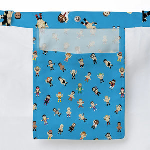 8-Bit Wrestlers Large Tote Bag