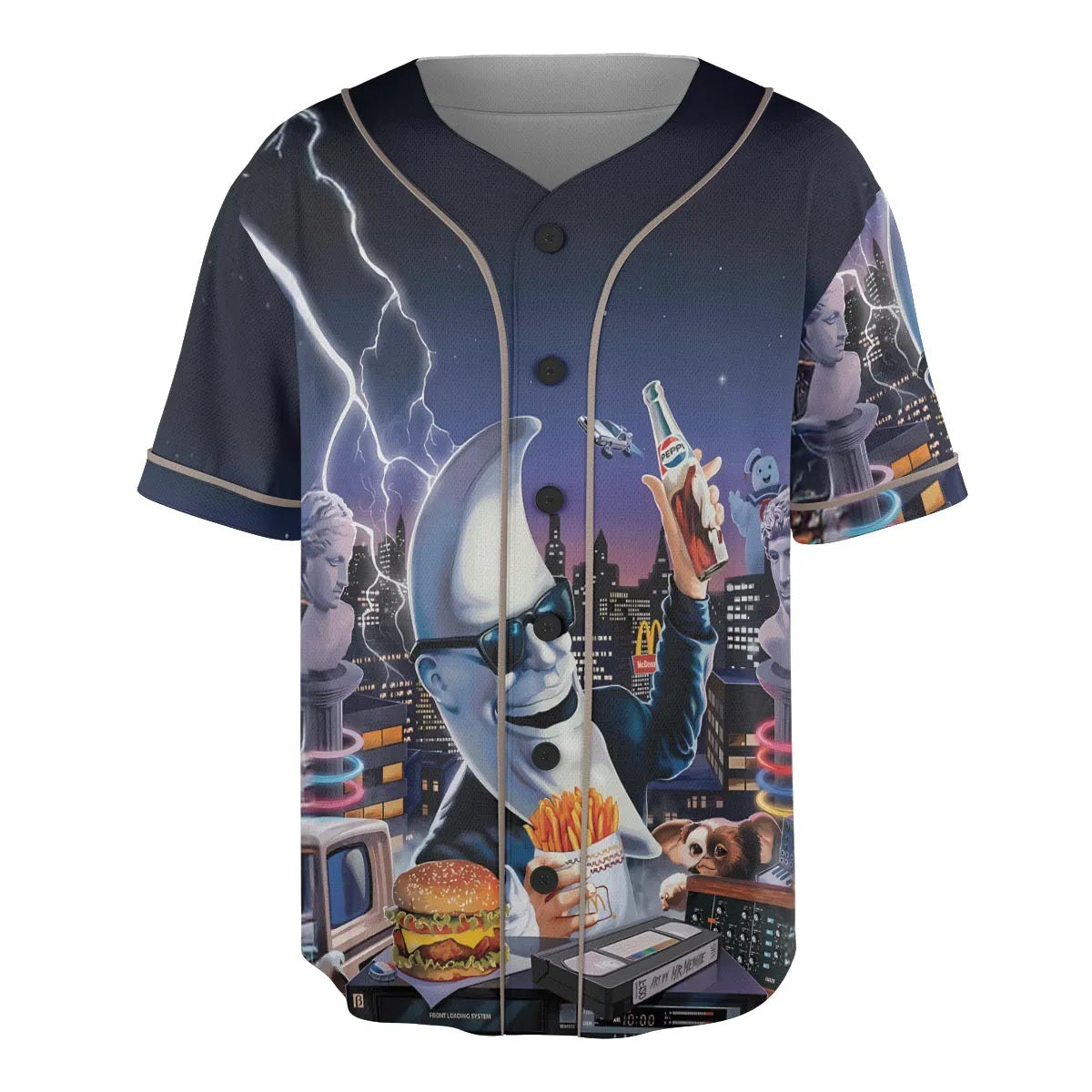Retro Moon Mac Tonight Unisex Baseball Jersey