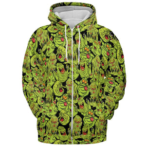 Funny Slimer Ghostbusters All-over Print Hoodie