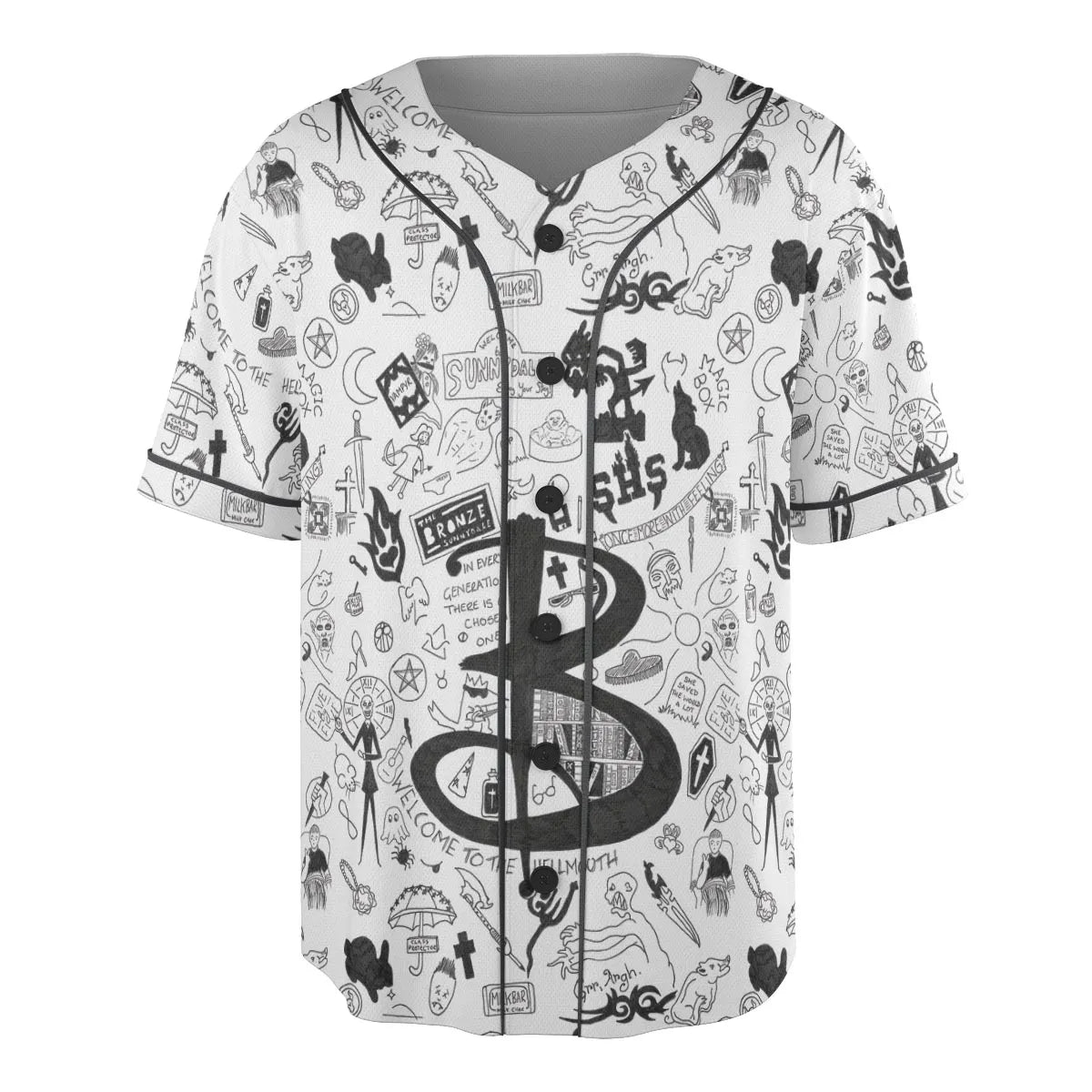 Buffy The Vampire Slayer Pattern Unisex Baseball Jersey