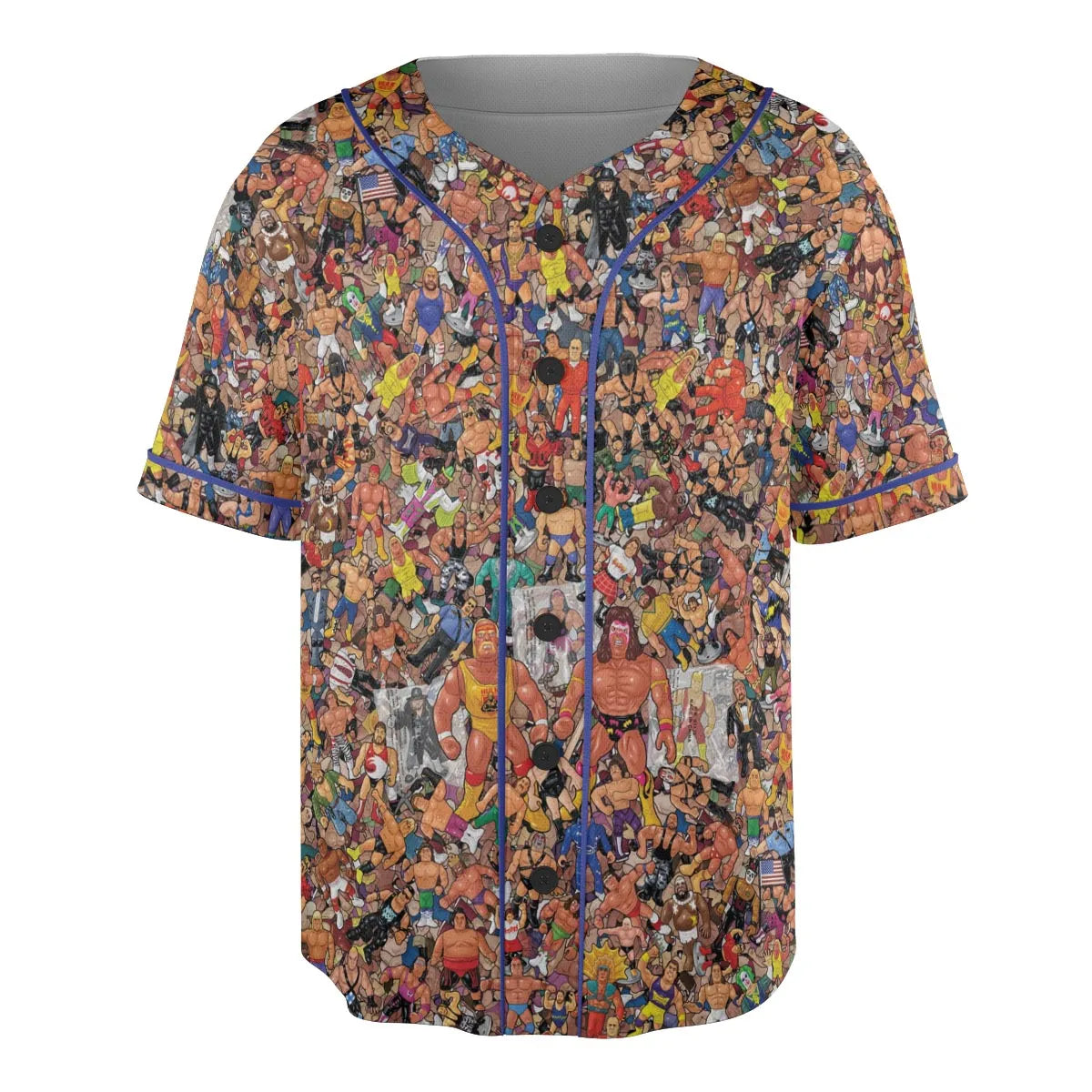 Wrestling Hulk Hogan and Buddies Figures Unisex Baseball Jersey