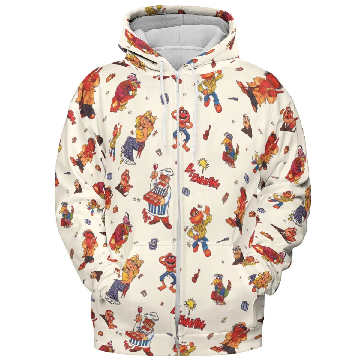 Backstage Inspired The Muppets All-over Print Hoodie