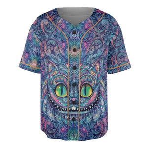 Cheshire Cat Alice In Wonderland Unisex Baseball Jersey