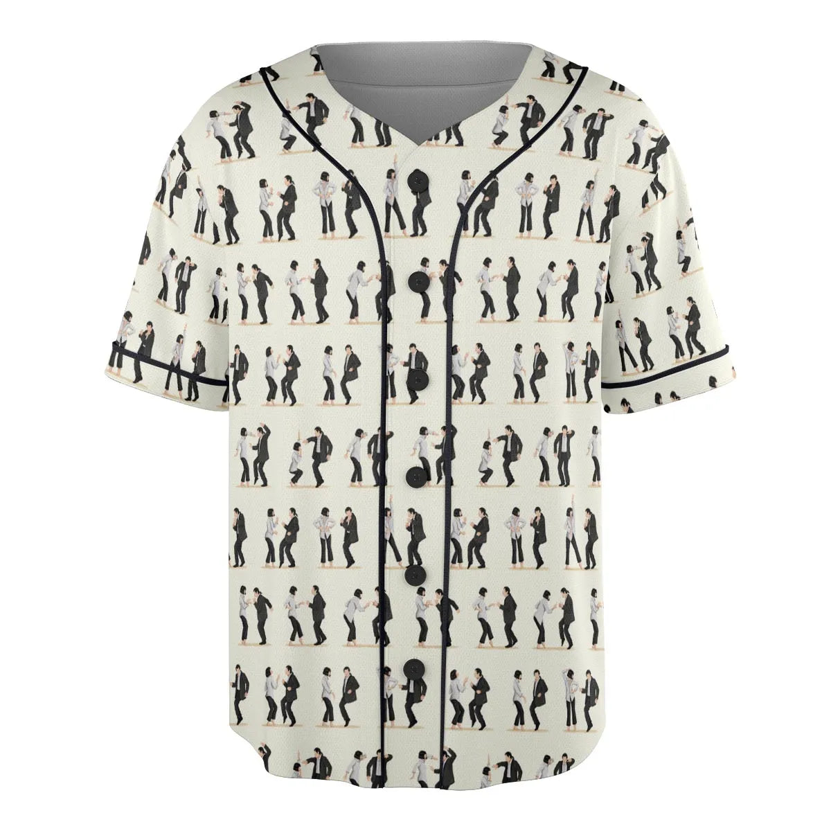 Mia Wallace and Vincent Vega Dance Pulp Fiction Unisex Baseball Jersey