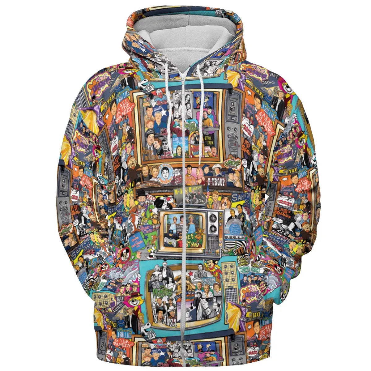 Timeless Memories of TV All-over Print Hoodie