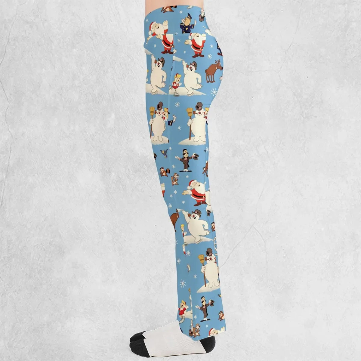 Frosty the Snowman Christmas Characters Flare Leggings