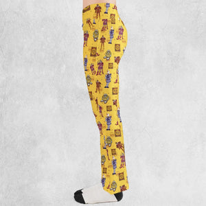 Vintage Burger King Commercial 1980 Flare Leggings