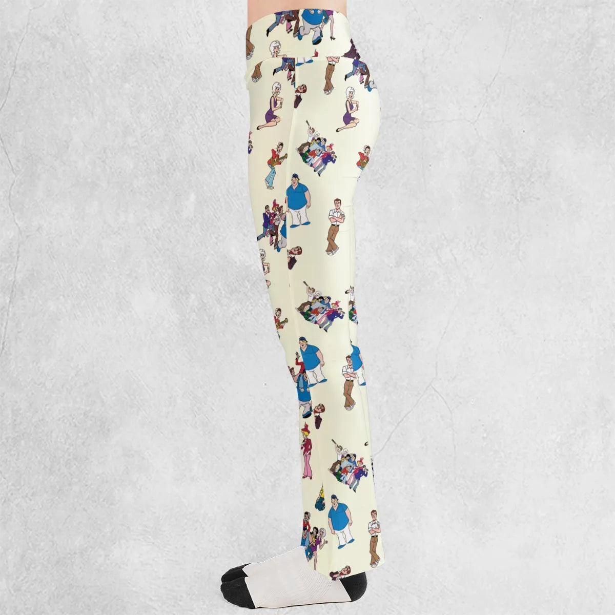 The New Adventures of Gilligan Pattern Flare Leggings