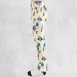 The New Adventures of Gilligan Pattern Flare Leggings