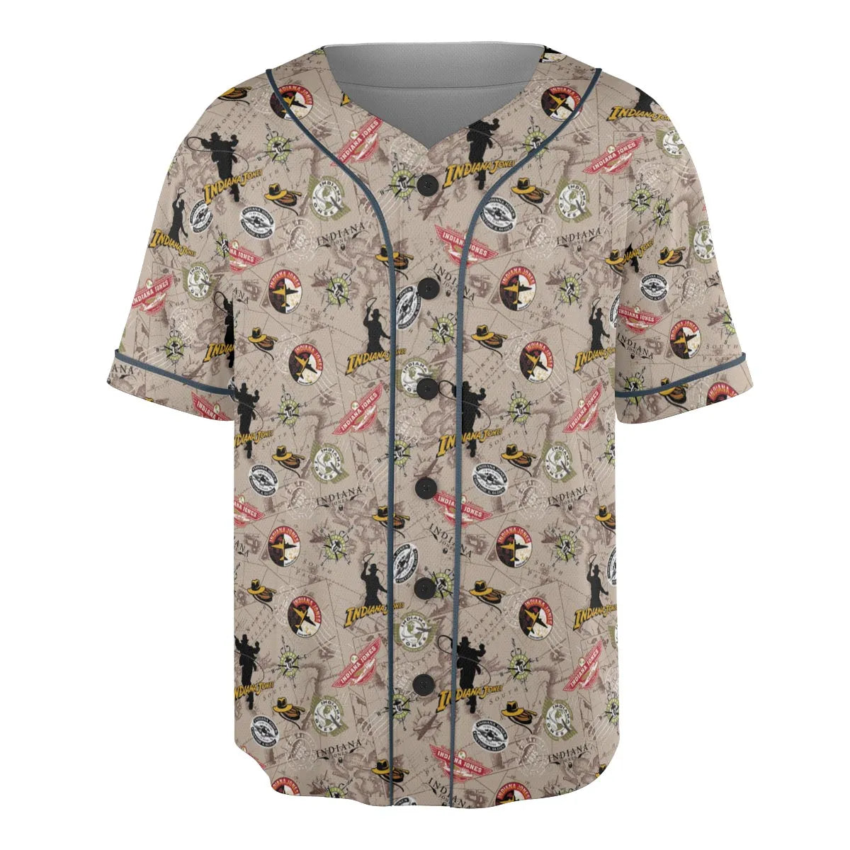 Indiana Jones Patterns Unisex Baseball Jersey