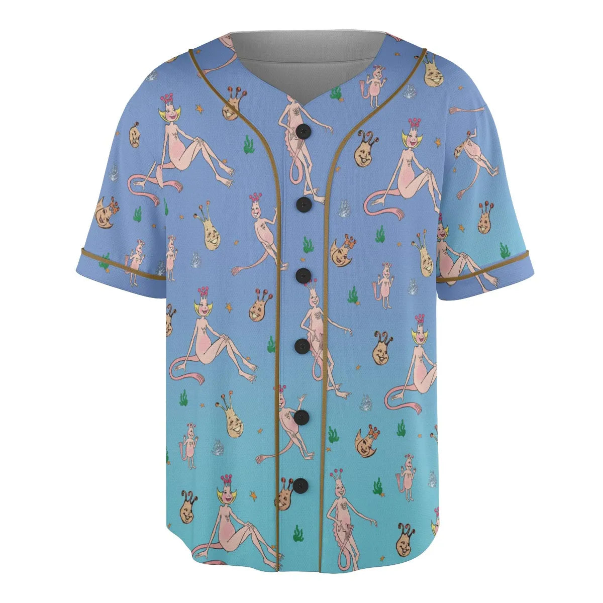 Who You Callin' One-eyed Shrimp Sea-Monkeys Unisex Baseball Jersey