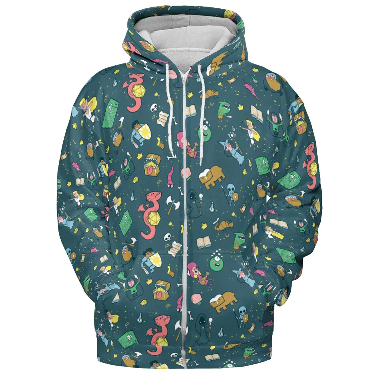 Cute Doodle Dungeons All-over Print Hoodie