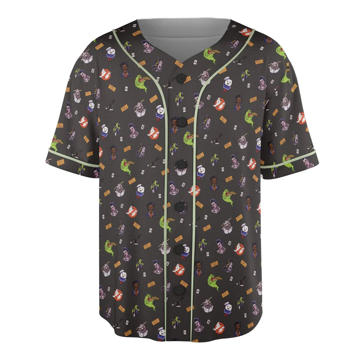Ghostbusters Pattern Unisex Baseball Jersey