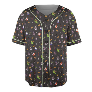 Ghostbusters Pattern Unisex Baseball Jersey