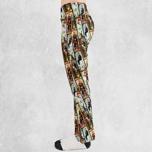 Haunted Mansion Vintage Stretch Pattern Flare Leggings