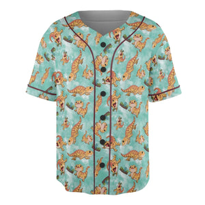 Bearded Dragon Pattern Unisex Baseball Jersey