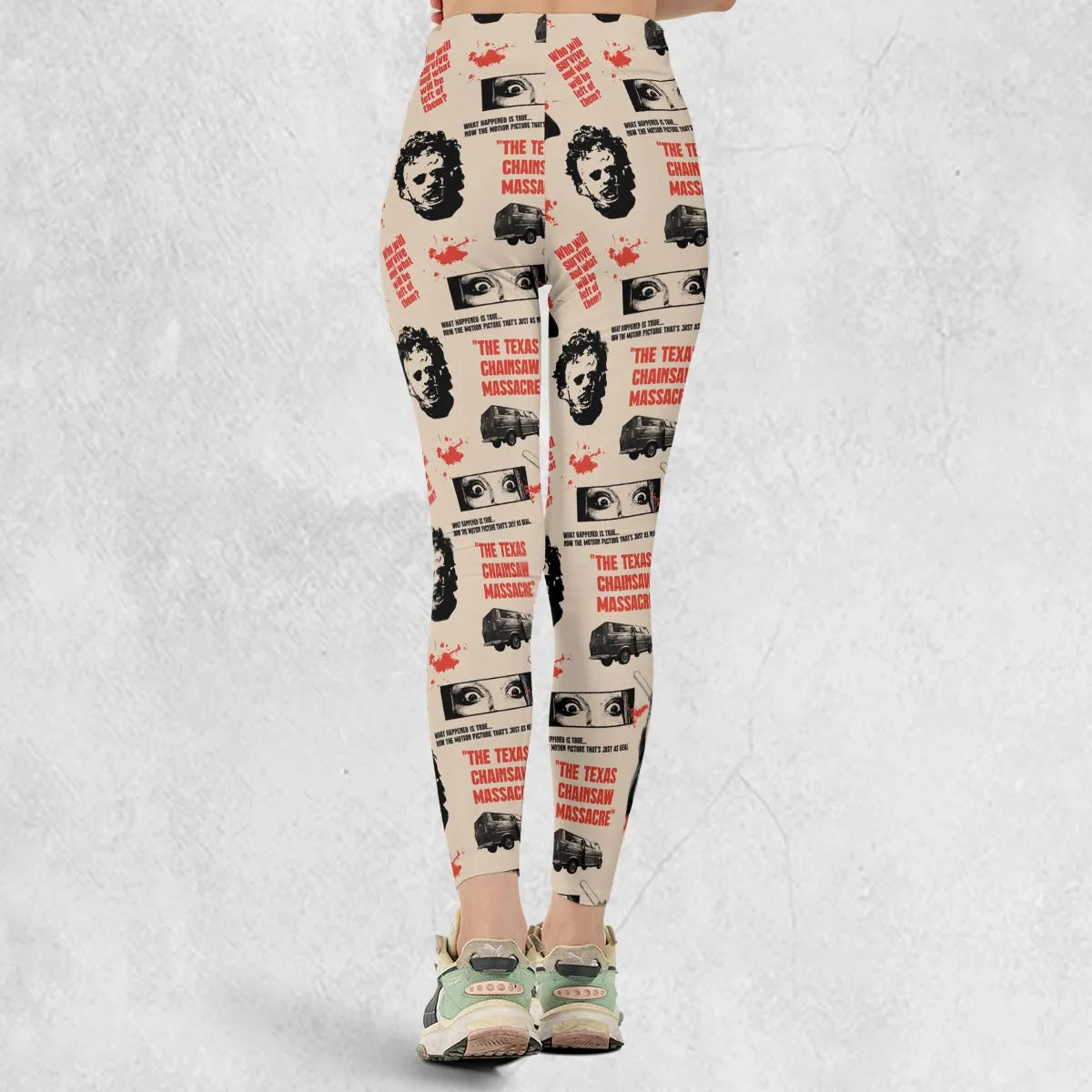 Leatherface The Texas Chainsaw Massacre Horror Pattern Legging