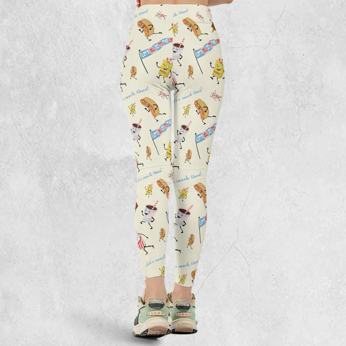 Let's All Go To The Lobby Retro Cartoon Legging
