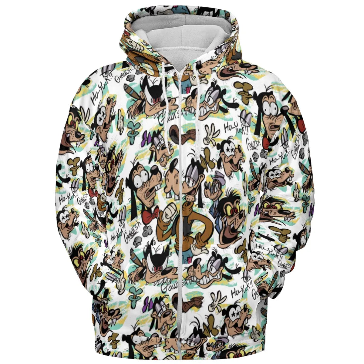 Many Faces Of Goofy All-over Print Hoodie
