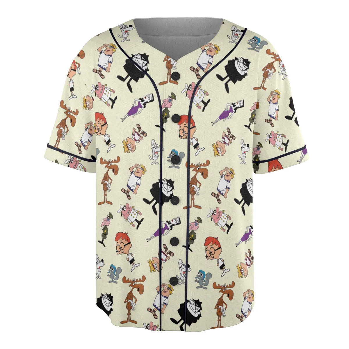 60s The Adventures Of Rocky And Bullwinkle and Friends Unisex Baseball Jersey