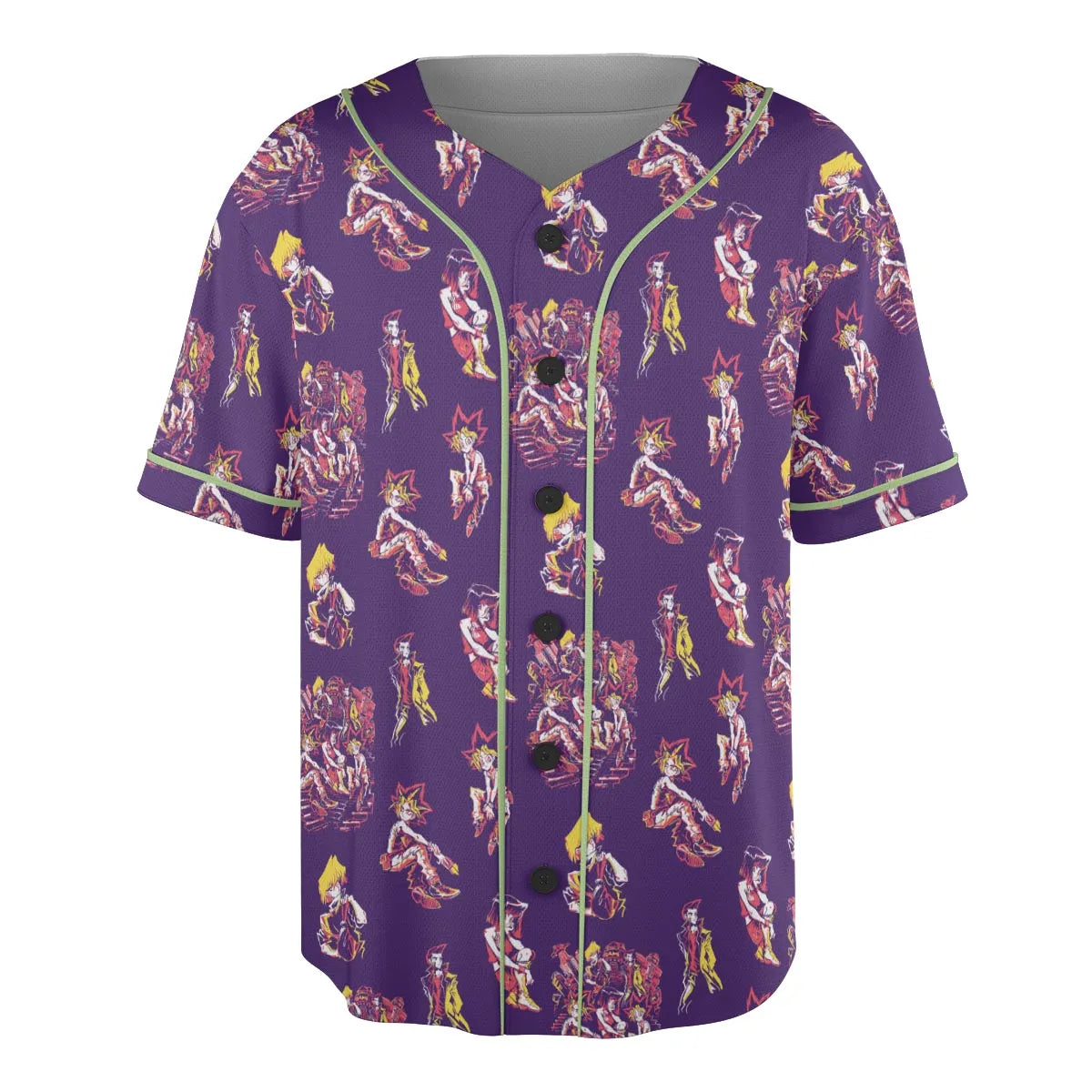 Yu Gi Oh Characters Patterns Unisex Baseball Jersey