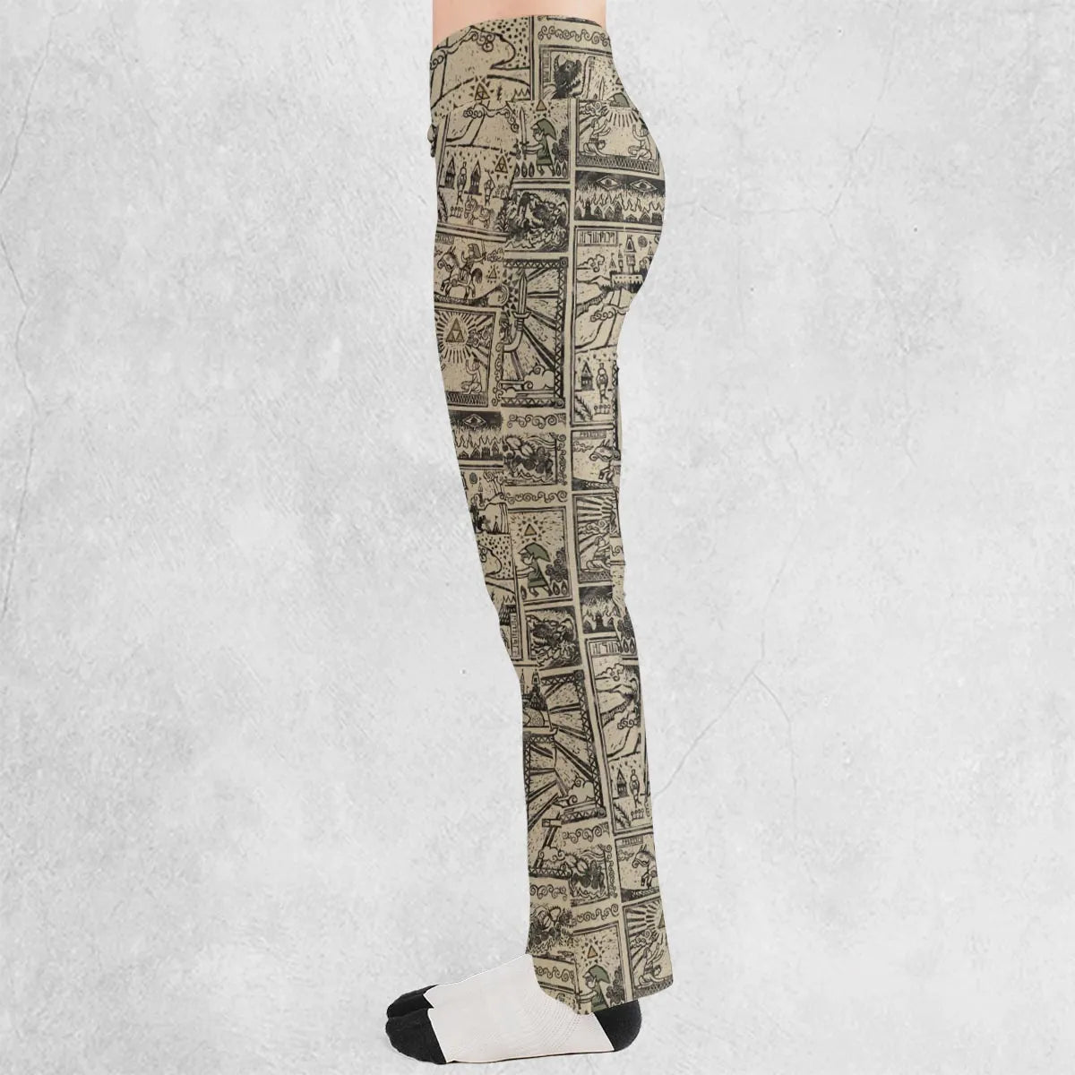 Zelda Story Of The Hero Time Legend Flare Leggings