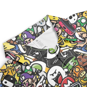 Super Mario Characters All In One Pattern AOP Men/Women Polo Shirt
