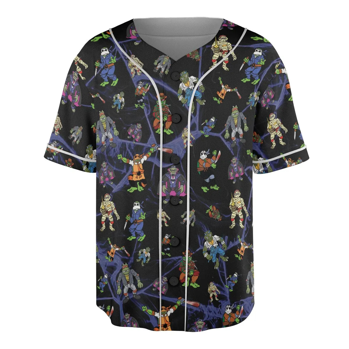 TMNT Universal Monsters And Sewer Slasher Toys Unisex Baseball Jersey