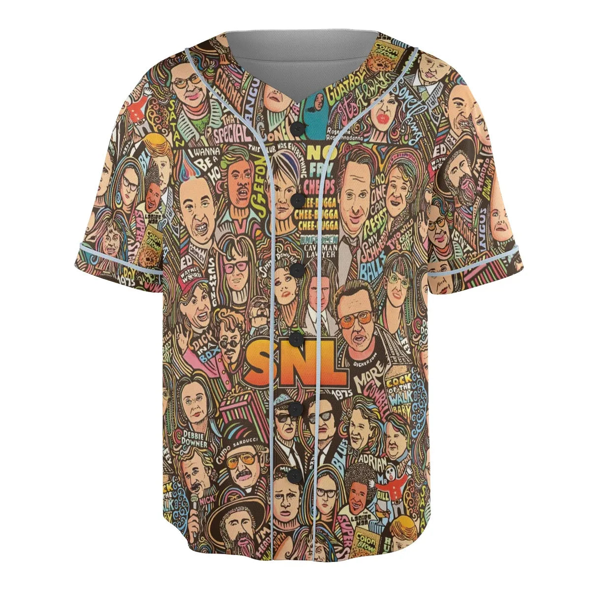 Blues Brothers Waynes World Coneheads SNL Characters Unisex Baseball Jersey