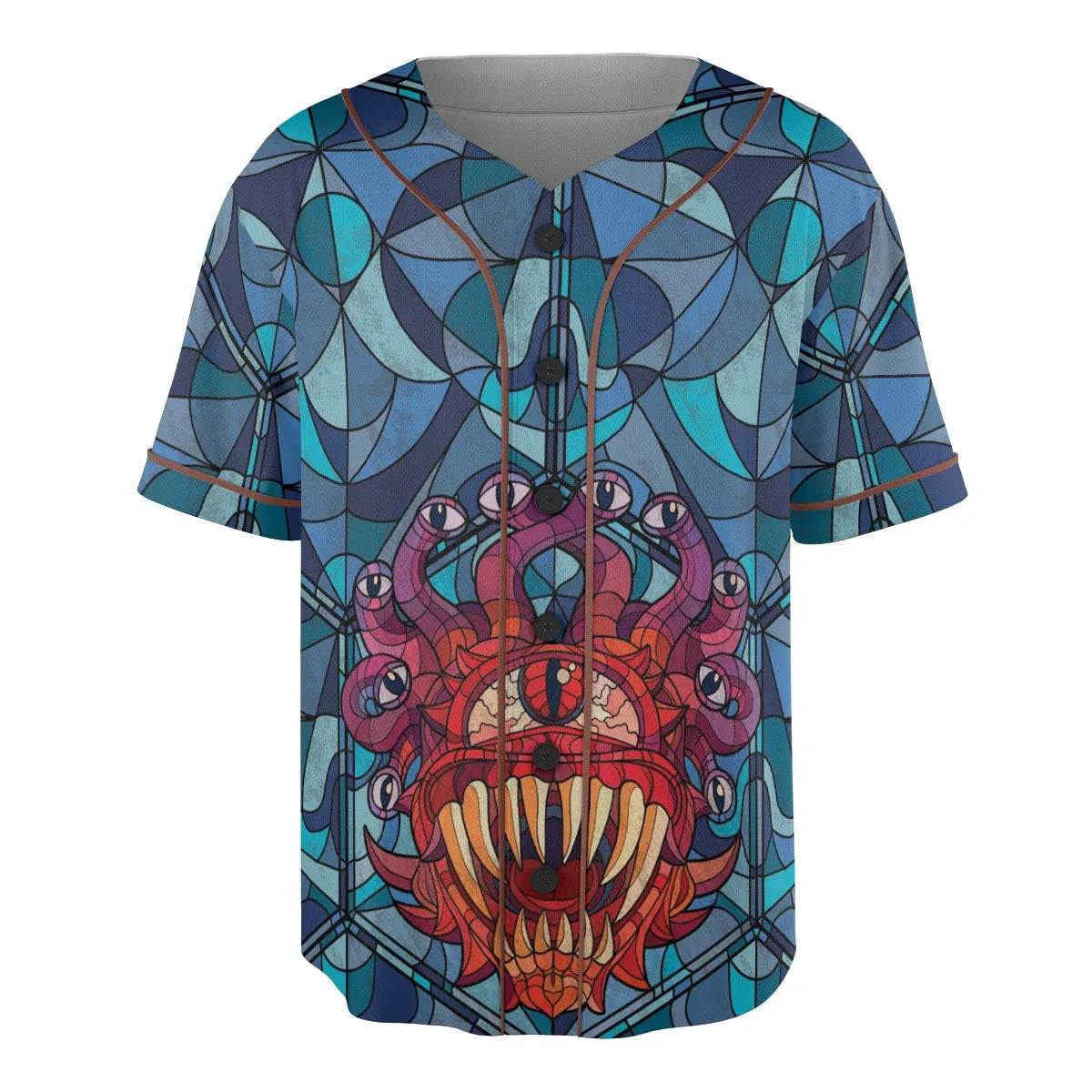 Stained Glass Monster RPG Unisex Baseball Jersey