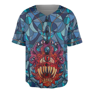 Stained Glass Monster RPG Unisex Baseball Jersey