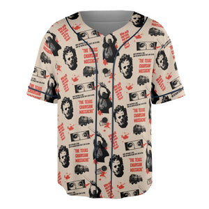 Leatherface The Texas Chainsaw Massacre Horror Pattern Unisex Baseball Jersey