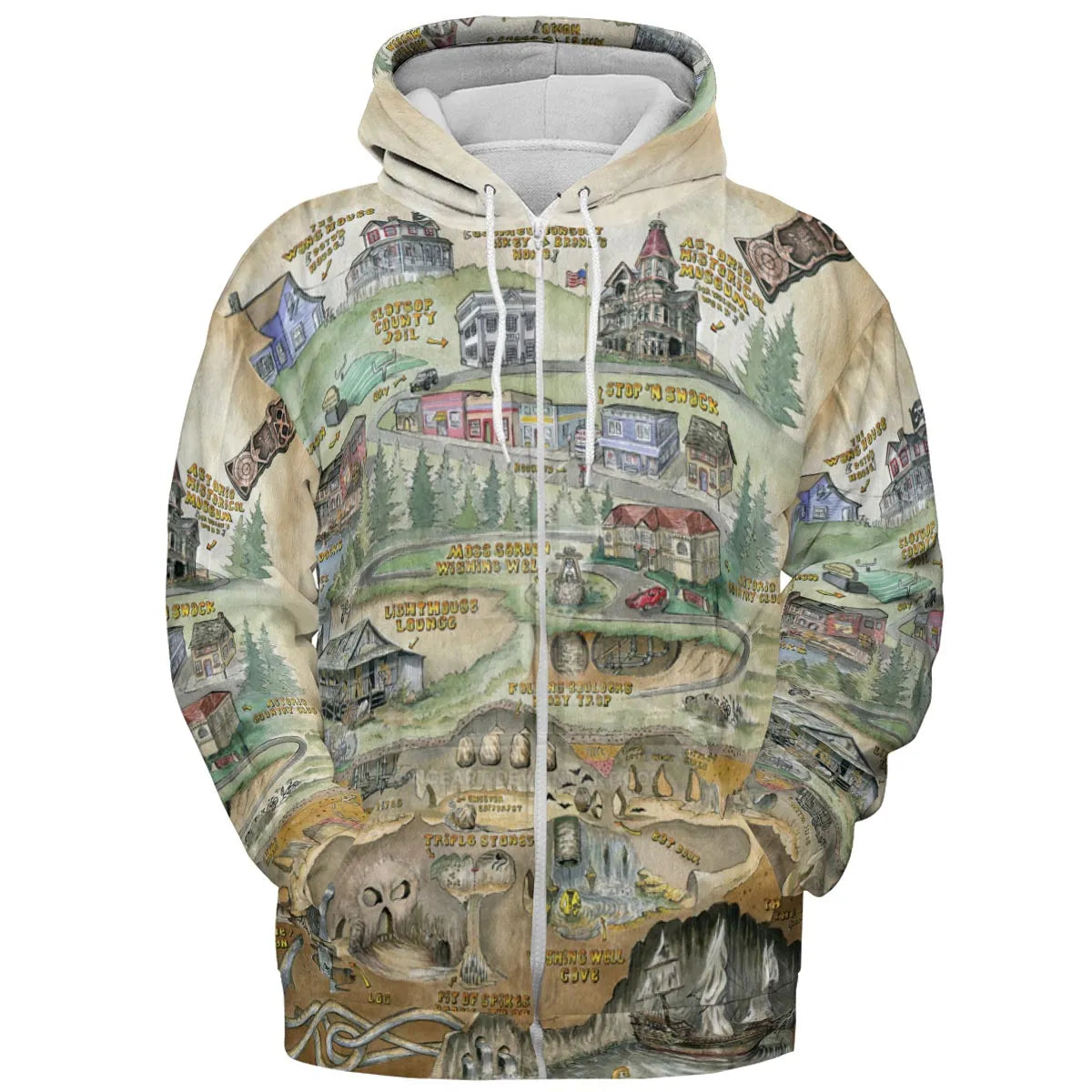 The Goonies Adventure Map All-over Print Hoodie
