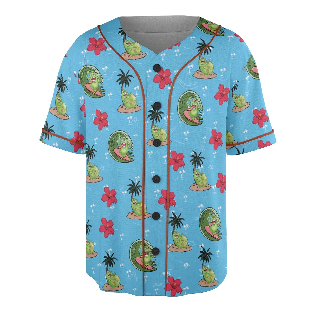 Ghostbusters Slimer Summer Vibes Unisex Baseball Jersey