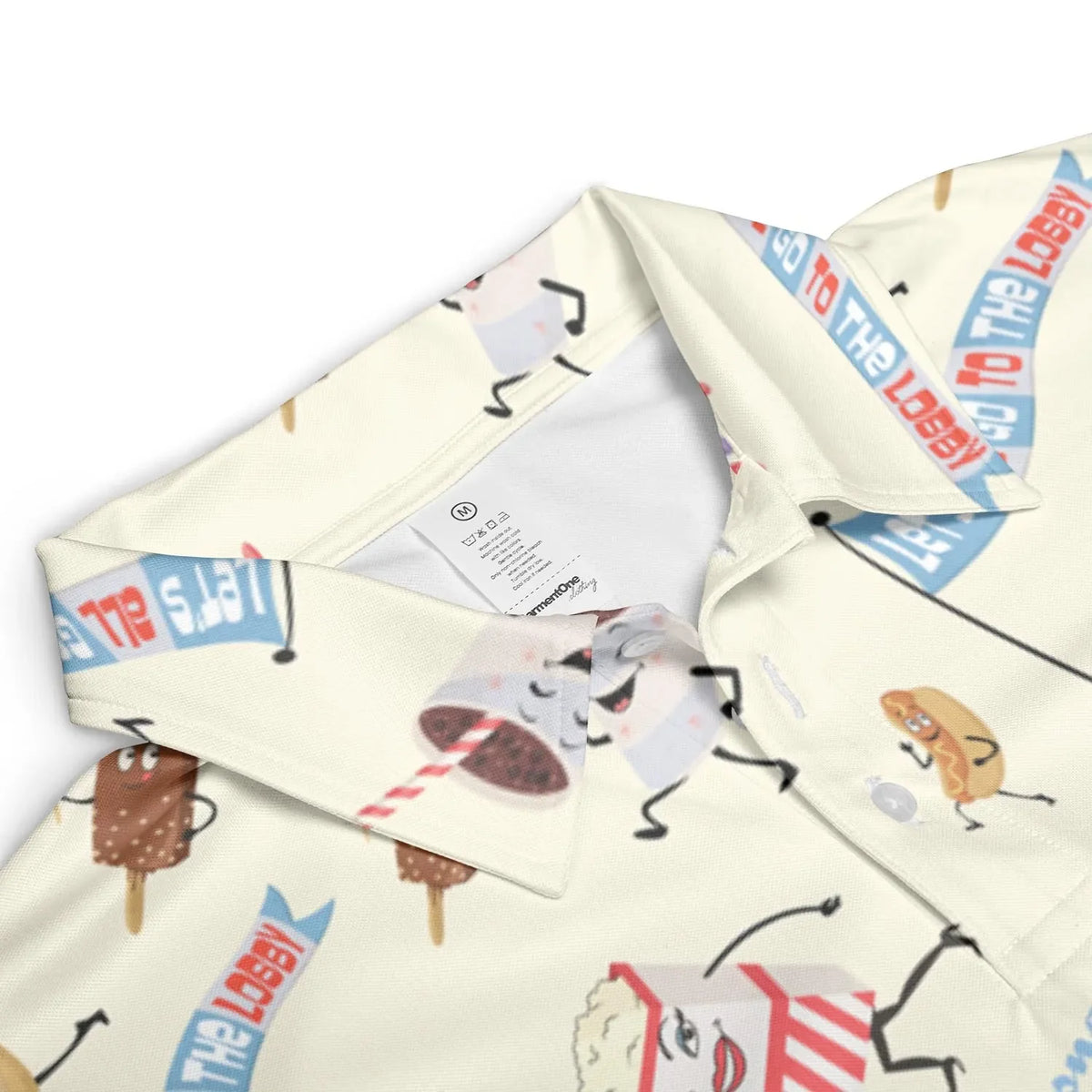 Let's All Go To The Lobby Retro Cartoon AOP Men/Women Polo Shirt